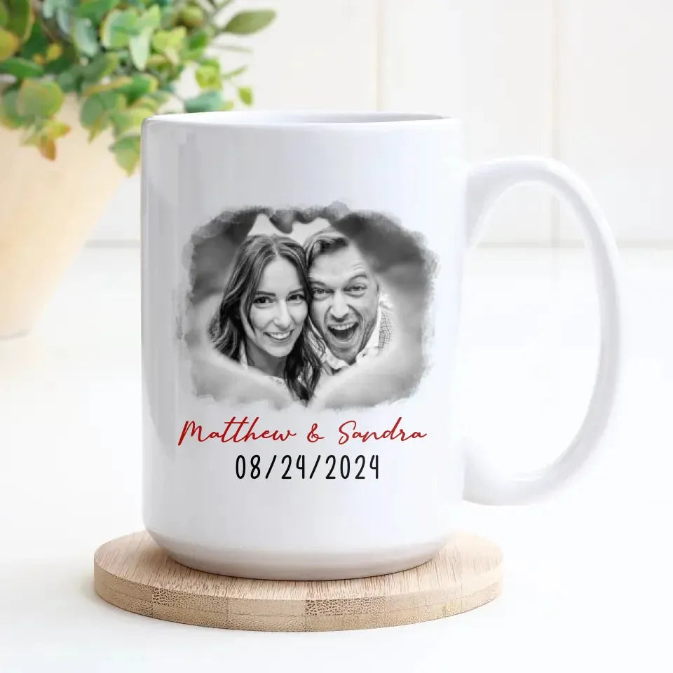 I Met You, I Liked You, Pinky Promise Sketch Style - Personalized Gifts For Couples - Mug