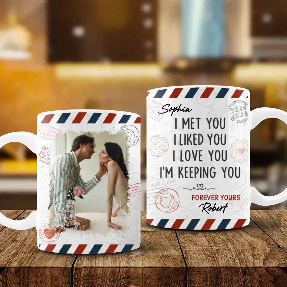 From Meeting To Forever: A Journey Of Love And Devotion - Personalized Gifts For Couples - Mug