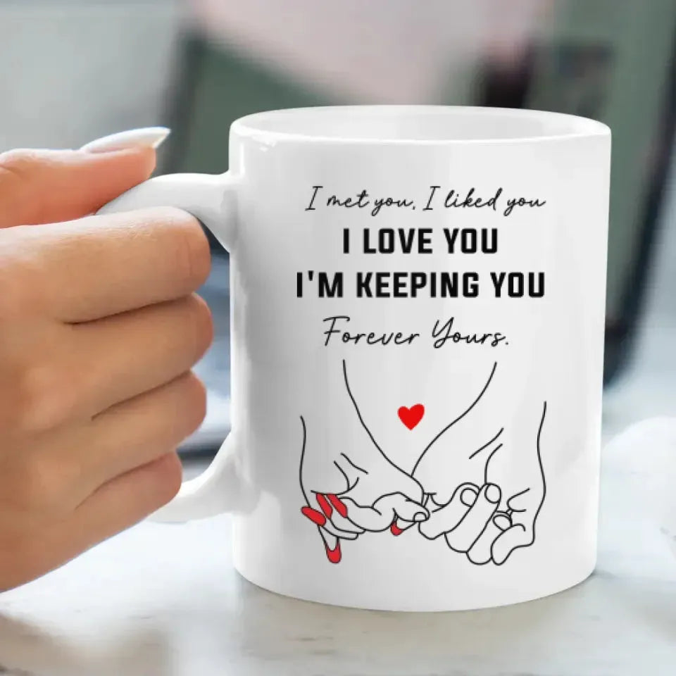 Found You, Chose You, Love Forever - Personalized Gifts For Couples - Mug