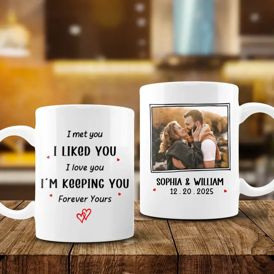 Started With You, Ends With Forever - Personalized Gifts For Couples - Mug