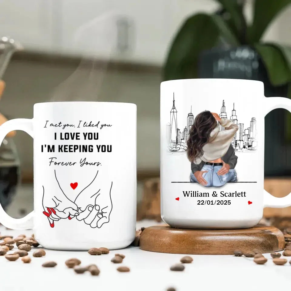 Found You, Chose You, Love Forever - Personalized Gifts For Couples - Mug