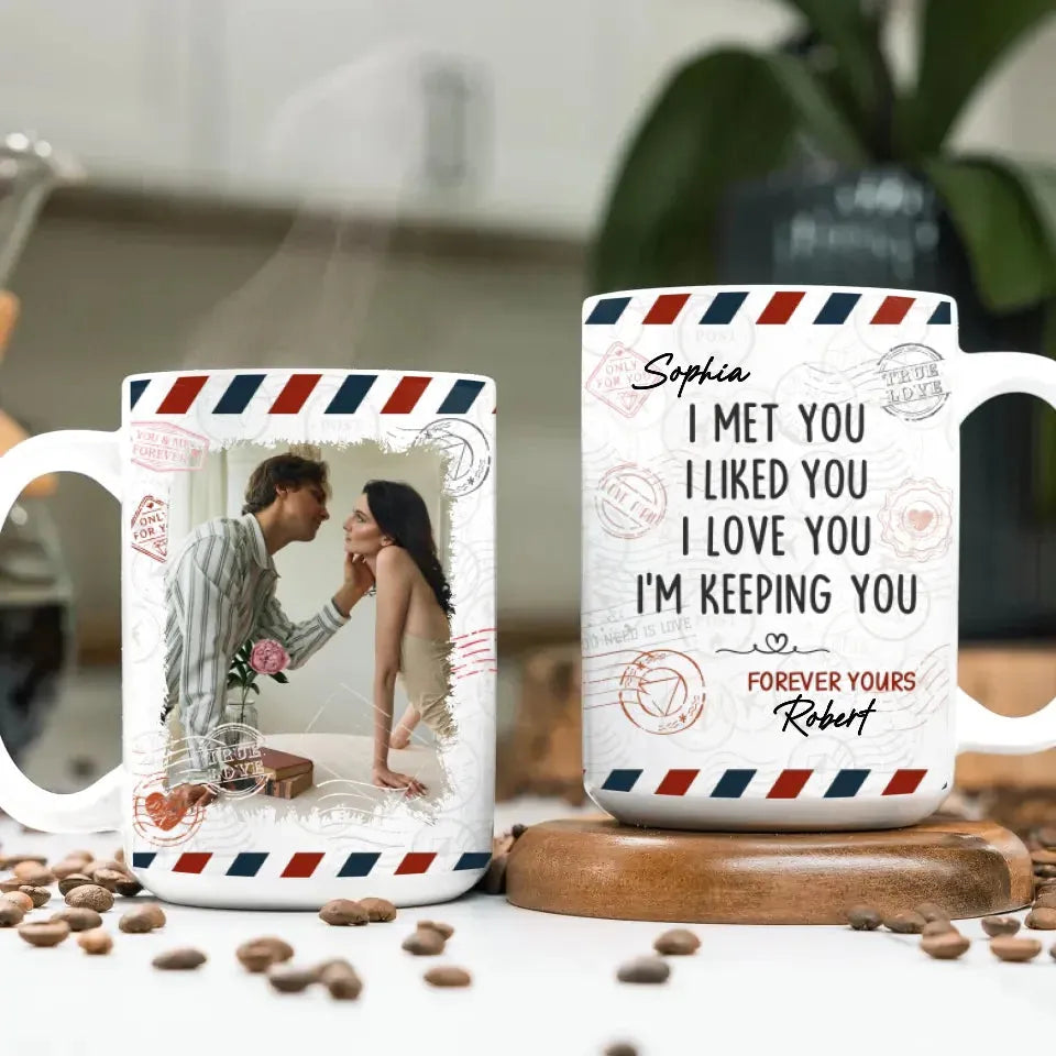 From Meeting To Forever: A Journey Of Love And Devotion - Personalized Gifts For Couples - Mug