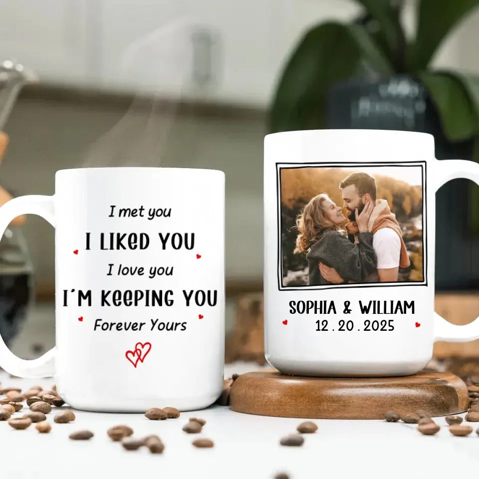 Started With You, Ends With Forever - Personalized Gifts For Couples - Mug