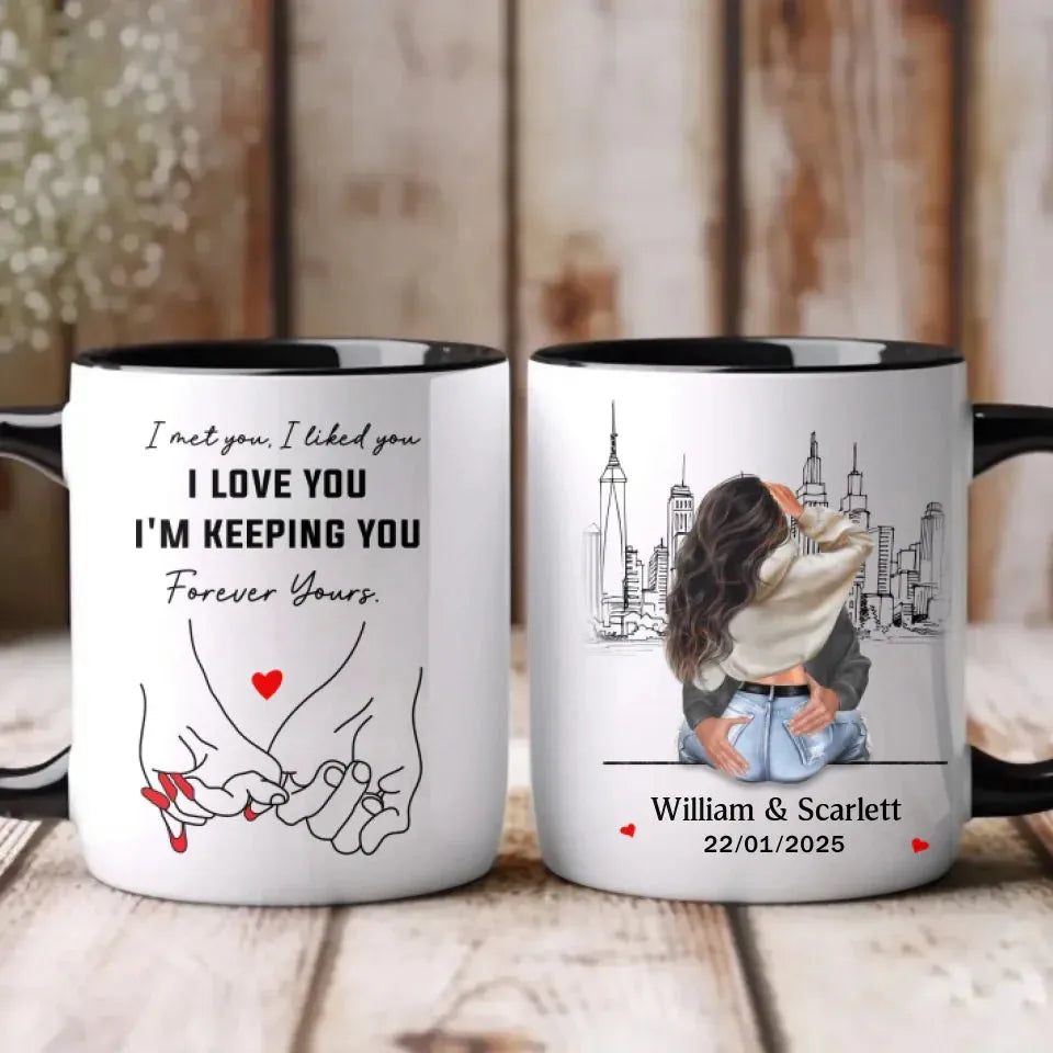 Found You, Chose You, Love Forever - Personalized Gifts For Couples - Mug