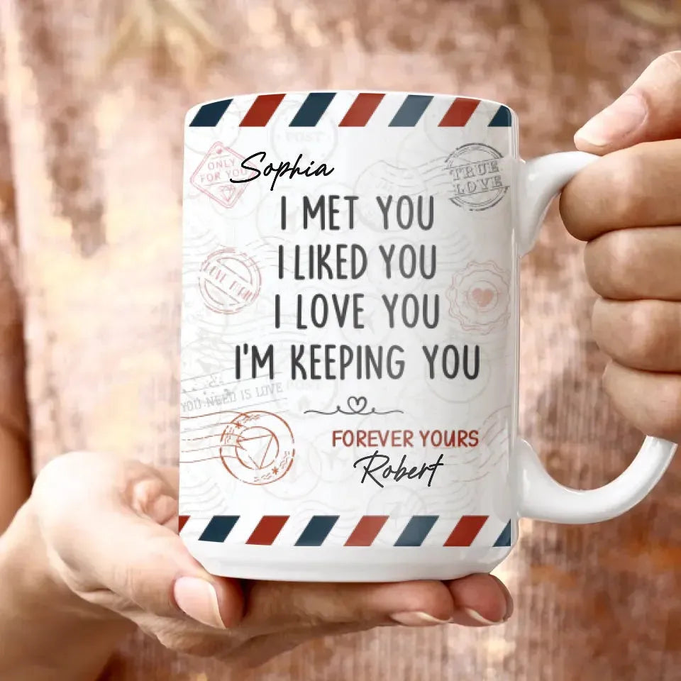 From Meeting To Forever: A Journey Of Love And Devotion - Personalized Gifts For Couples - Mug