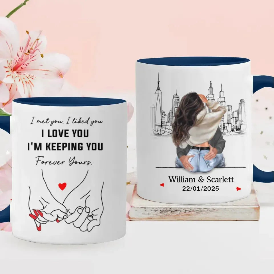 Found You, Chose You, Love Forever - Personalized Gifts For Couples - Mug