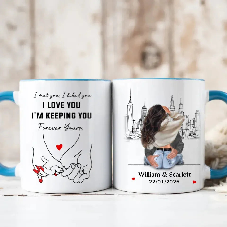 Found You, Chose You, Love Forever - Personalized Gifts For Couples - Mug