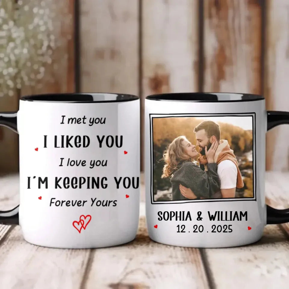 Started With You, Ends With Forever - Personalized Gifts For Couples - Mug