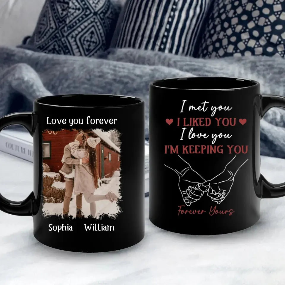 From Meeting To Forever: A Journey Of Love And Devotion - Personalized Gifts For Couples - Mug