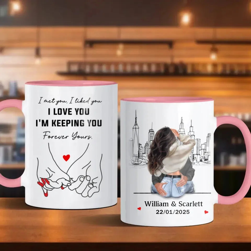 Found You, Chose You, Love Forever - Personalized Gifts For Couples - Mug