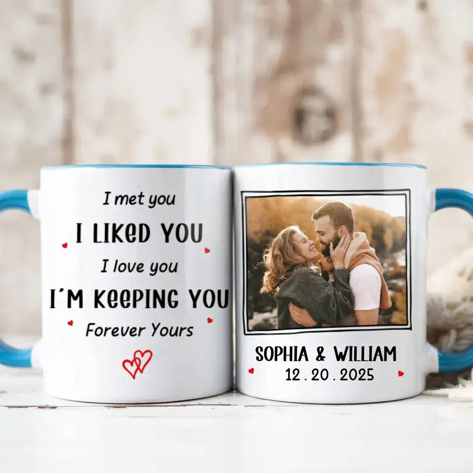 Started With You, Ends With Forever - Personalized Gifts For Couples - Mug