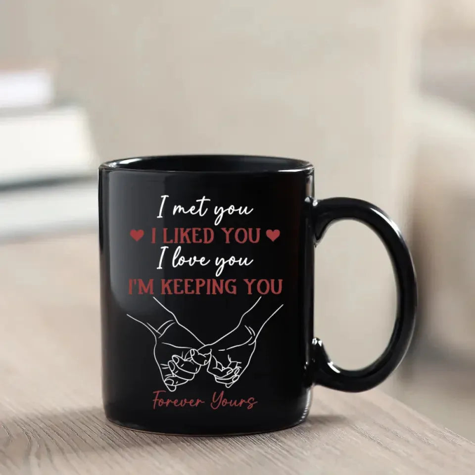 From Meeting To Forever: A Journey Of Love And Devotion - Personalized Gifts For Couples - Mug