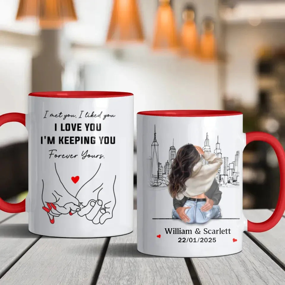 Found You, Chose You, Love Forever - Personalized Gifts For Couples - Mug