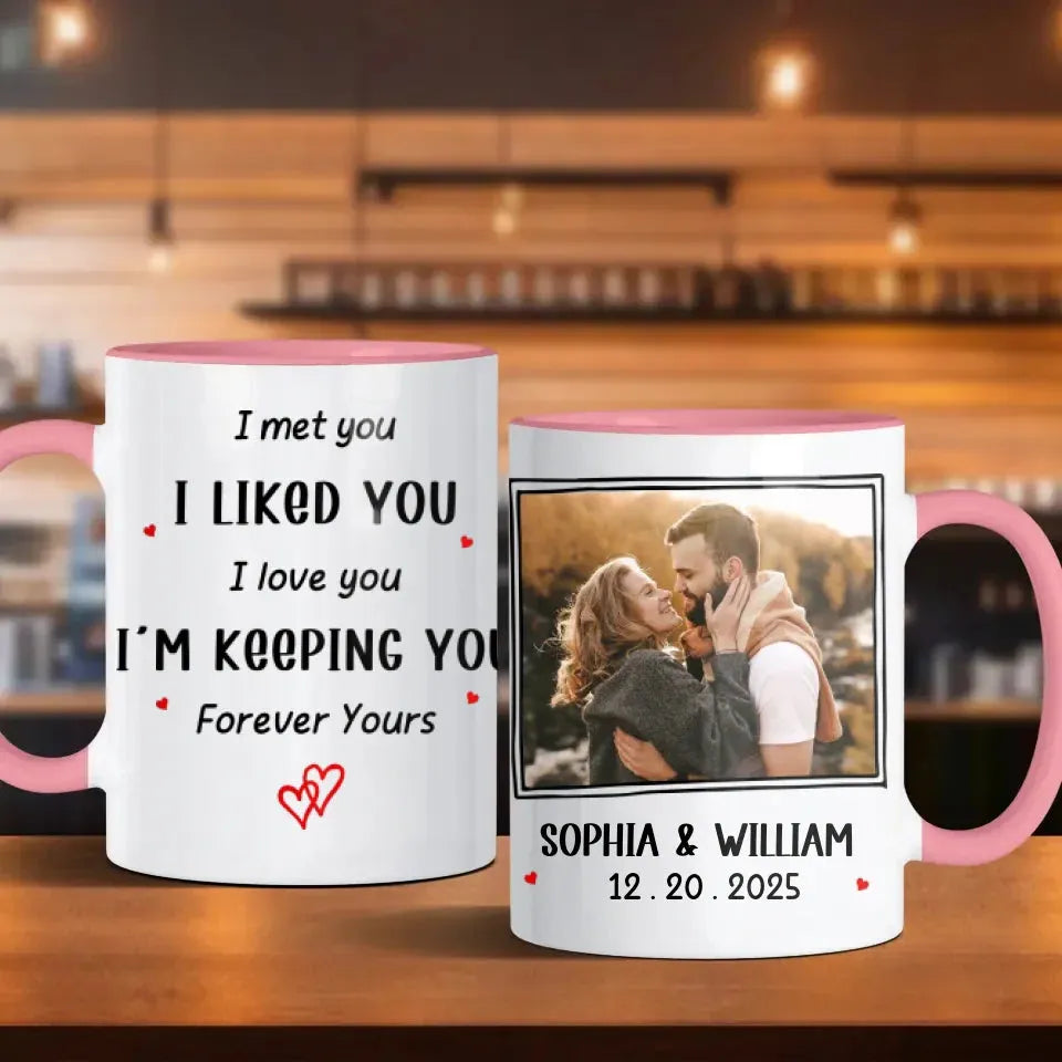 Started With You, Ends With Forever - Personalized Gifts For Couples - Mug