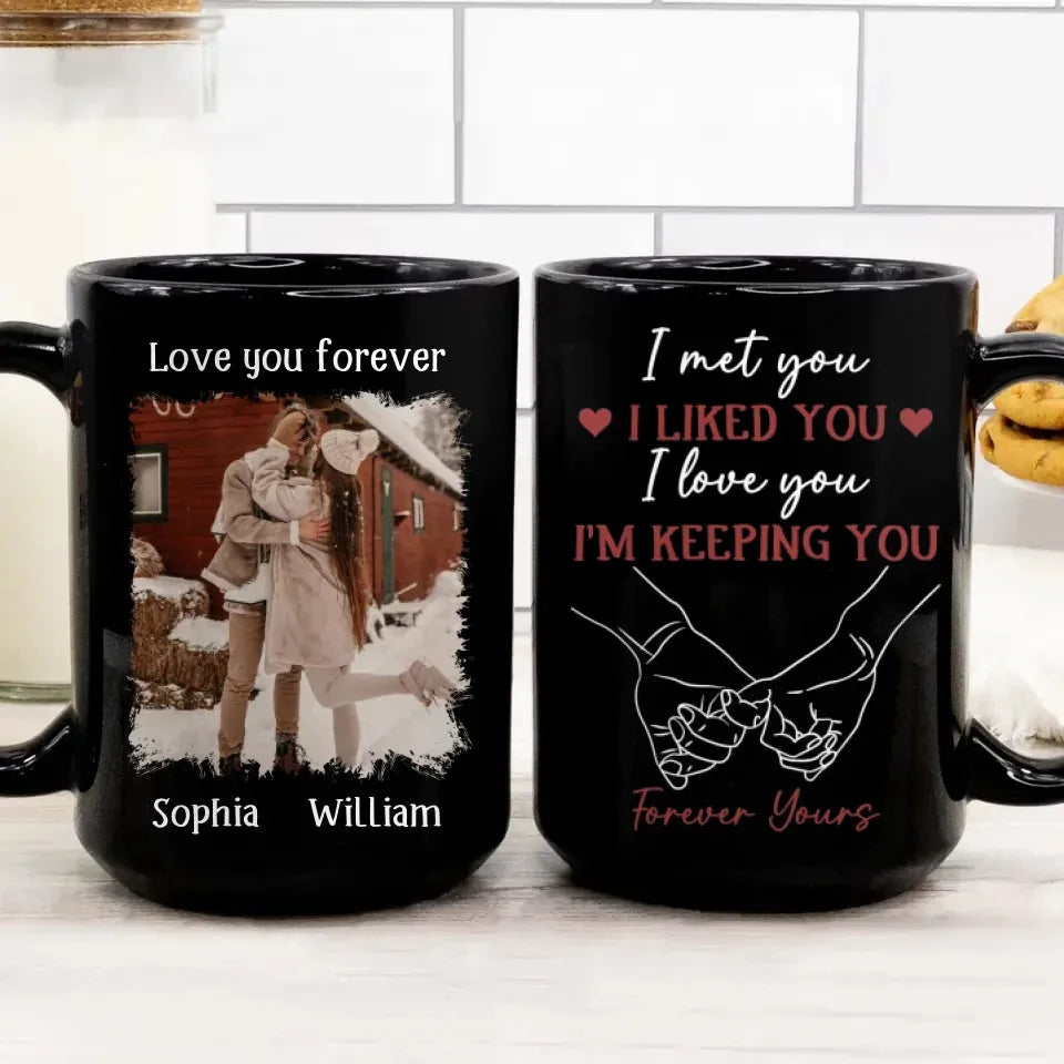 From Meeting To Forever: A Journey Of Love And Devotion - Personalized Gifts For Couples - Mug