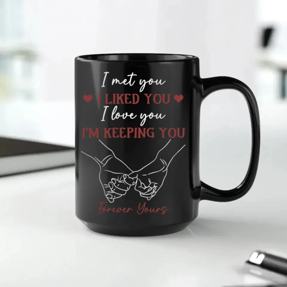 From Meeting To Forever: A Journey Of Love And Devotion - Personalized Gifts For Couples - Mug