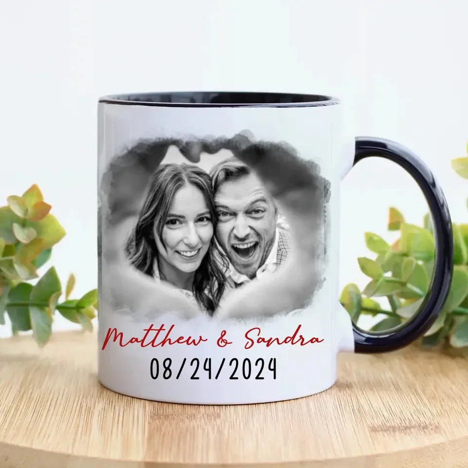 I Met You, I Liked You, Pinky Promise Sketch Style - Personalized Gifts For Couples - Mug