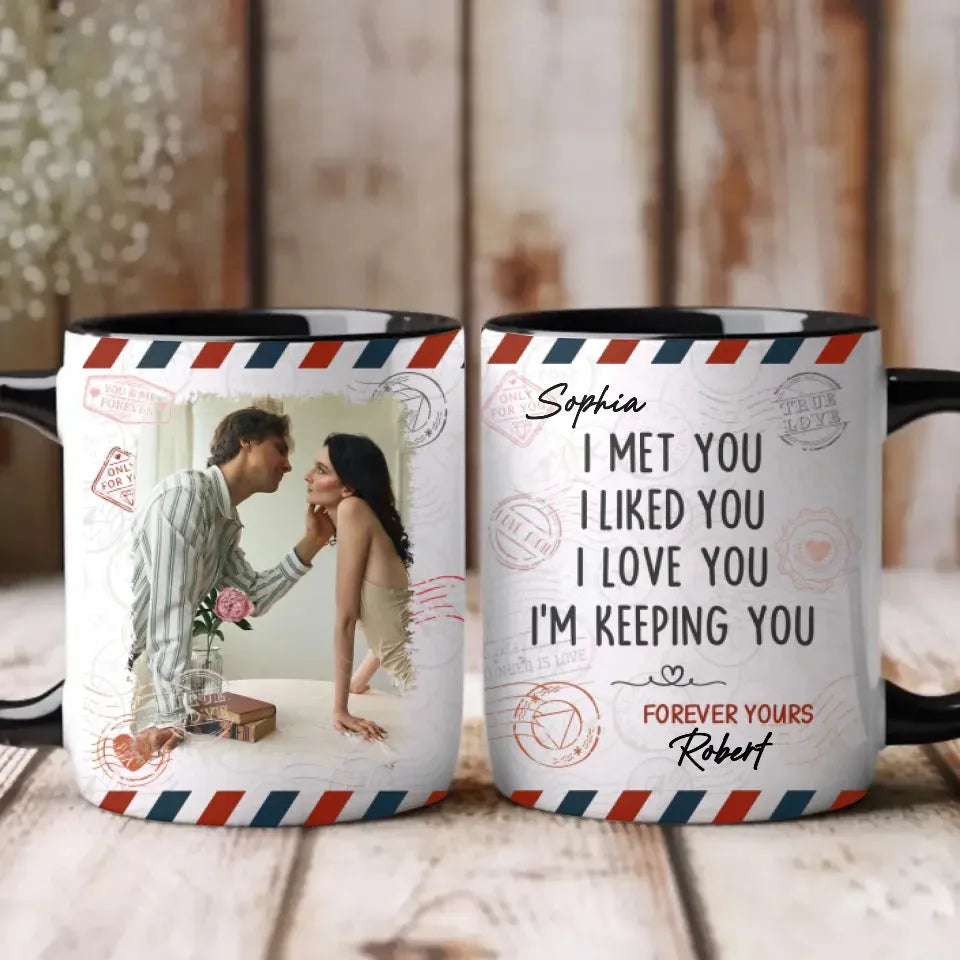 From Meeting To Forever: A Journey Of Love And Devotion - Personalized Gifts For Couples - Mug