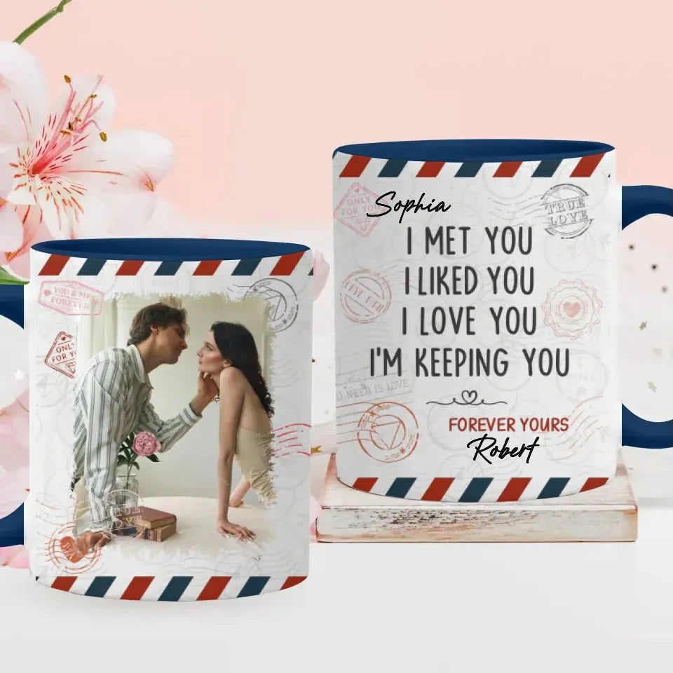 From Meeting To Forever: A Journey Of Love And Devotion - Personalized Gifts For Couples - Mug