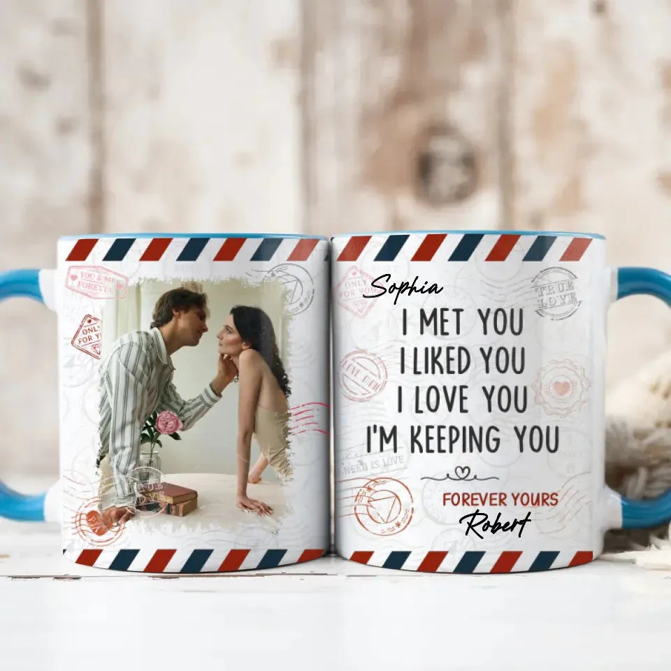 From Meeting To Forever: A Journey Of Love And Devotion - Personalized Gifts For Couples - Mug