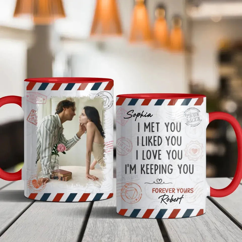 From Meeting To Forever: A Journey Of Love And Devotion - Personalized Gifts For Couples - Mug