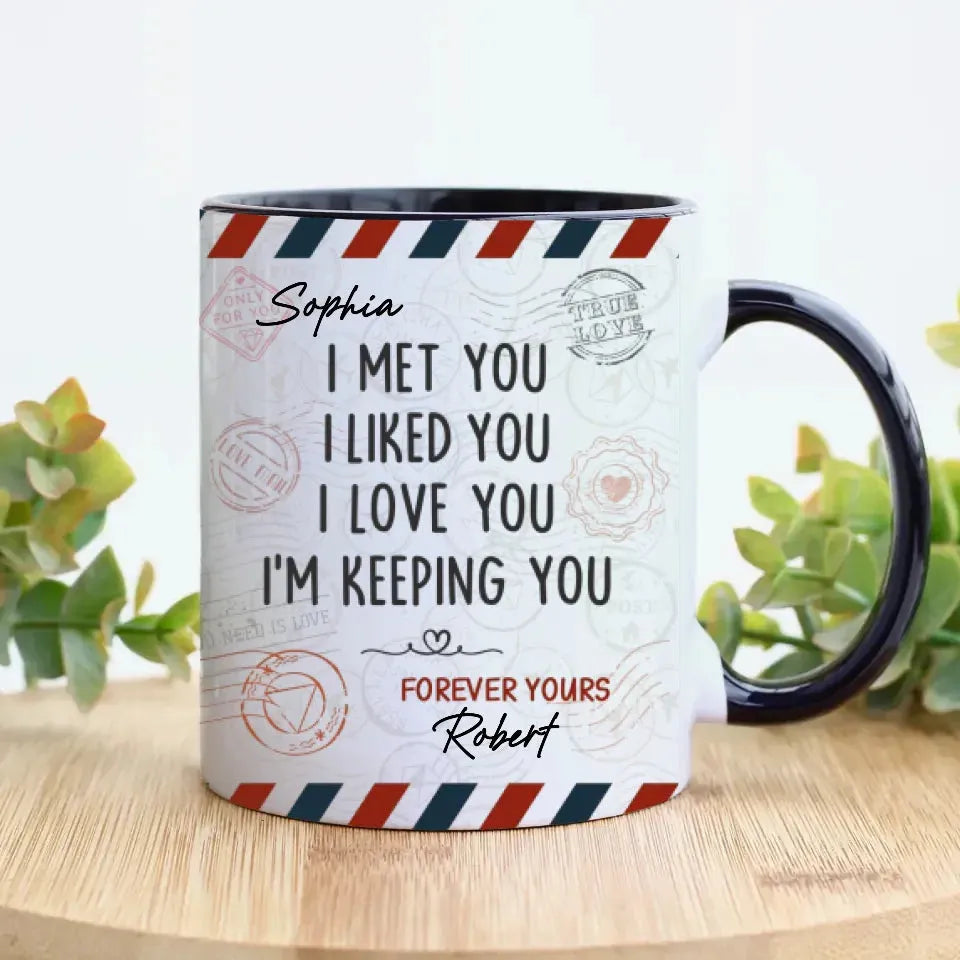 From Meeting To Forever: A Journey Of Love And Devotion - Personalized Gifts For Couples - Mug