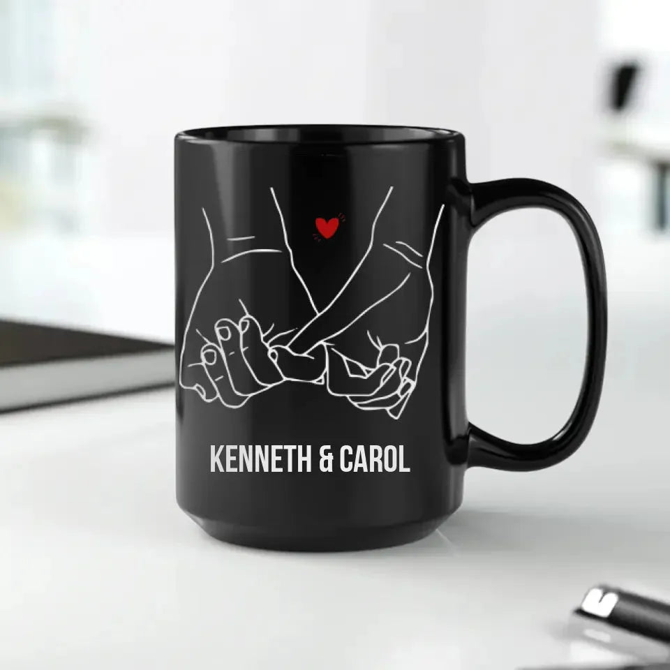 I Met You, I Liked You, Hugging Couple Sketch Style - Personalized Gifts For Couples - Mug