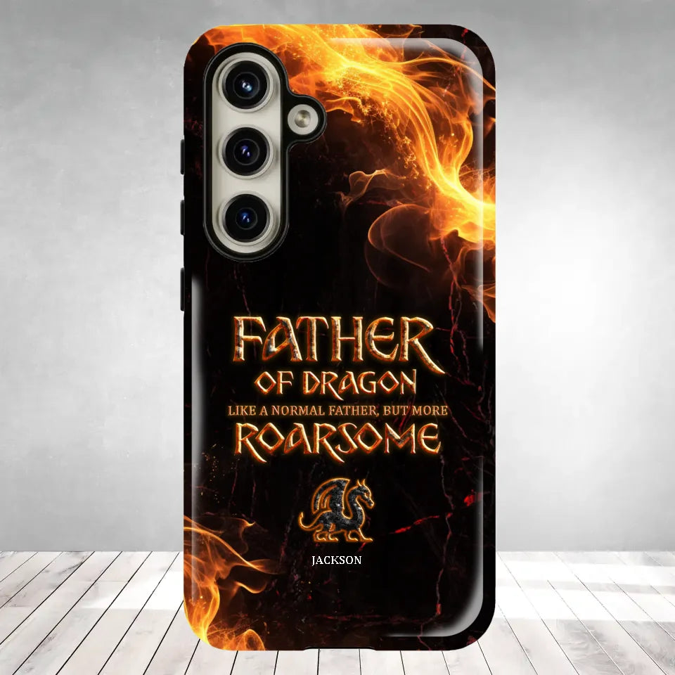 Father Of Dragon - Personalized Gifts For Dad - Samsung Tough Phone Case