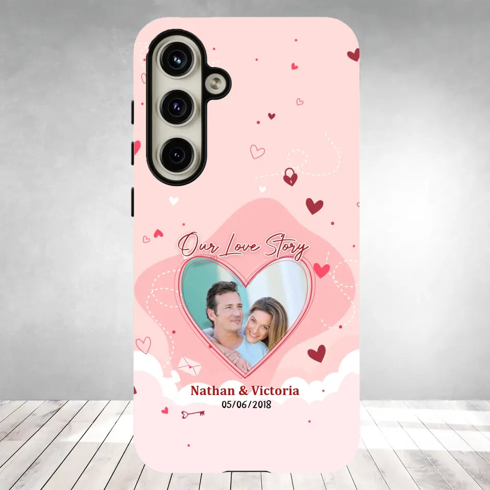 Our Love Story Till The Last Day - Personalized Gifts For Couples - Samsung Tough Phone Case