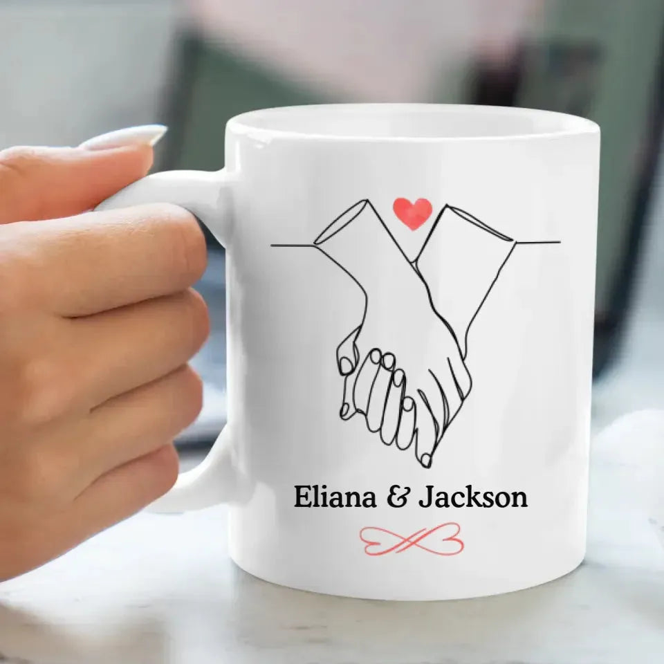 I Met You, I Liked You, Hand Hold Hand - Personalized Gifts For Couples - Mug