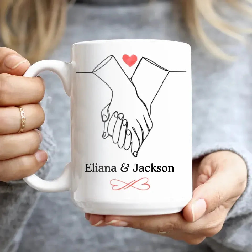 I Met You, I Liked You, Hand Hold Hand - Personalized Gifts For Couples - Mug