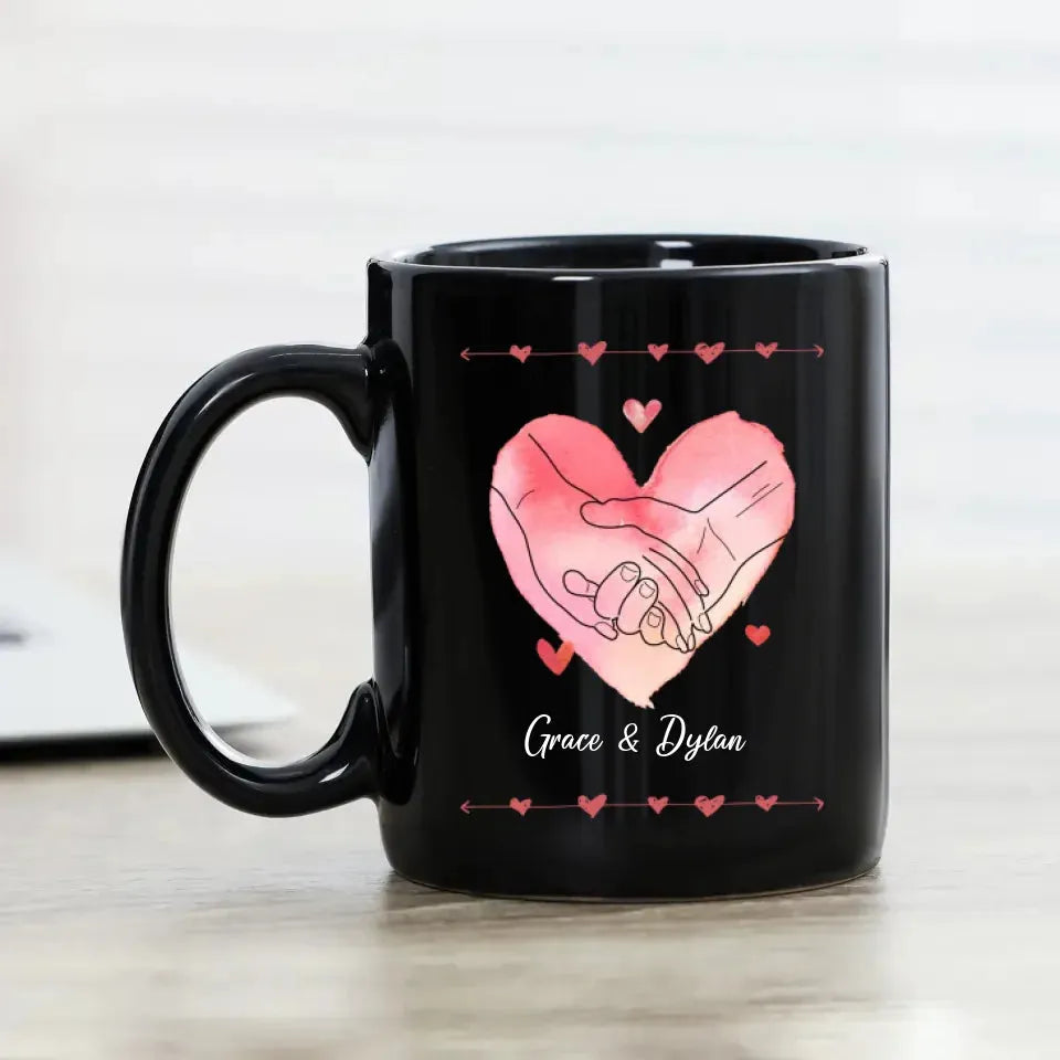 I Met You, I Liked You, I Love You, Water Color Style - Personalized Gifts For Couples - Mug