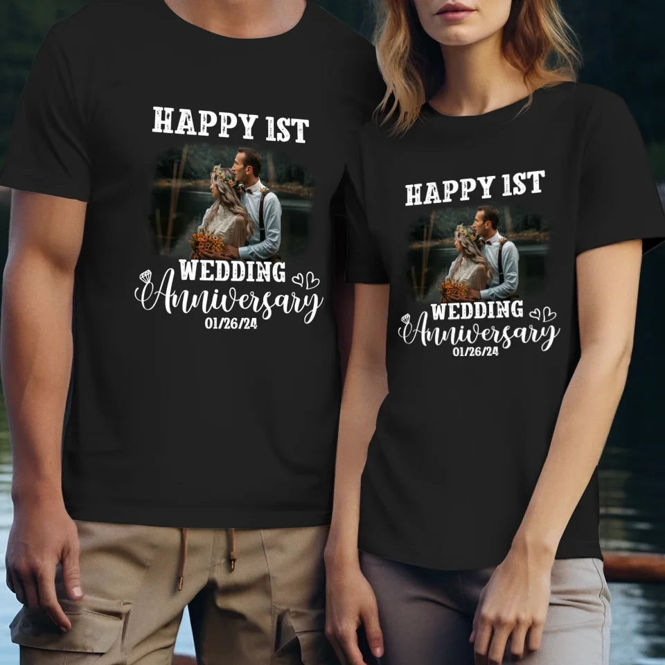 Happy Wedding Anniversary: Love That Grows Stronger - Personalized Gifts For Couples - Unisex T-Shirt