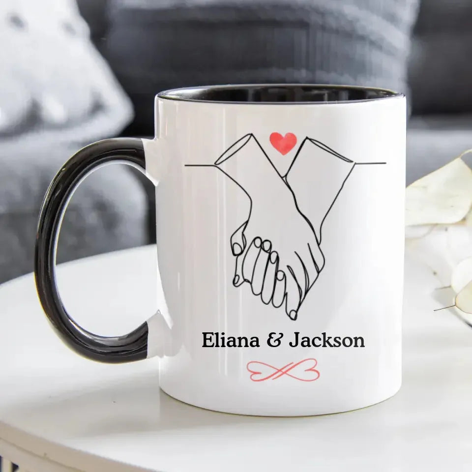 I Met You, I Liked You, Hand Hold Hand - Personalized Gifts For Couples - Mug