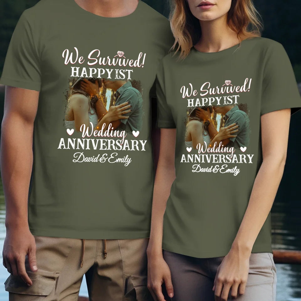 Happy Wedding Anniversary: Forever And Always Yours - Personalized Gifts For Couples - Unisex T-Shirt