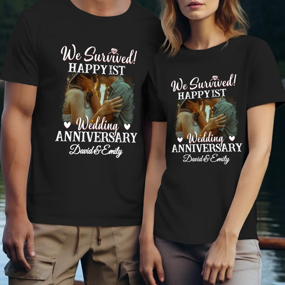 Happy Wedding Anniversary: Forever And Always Yours - Personalized Gifts For Couples - Unisex T-Shirt