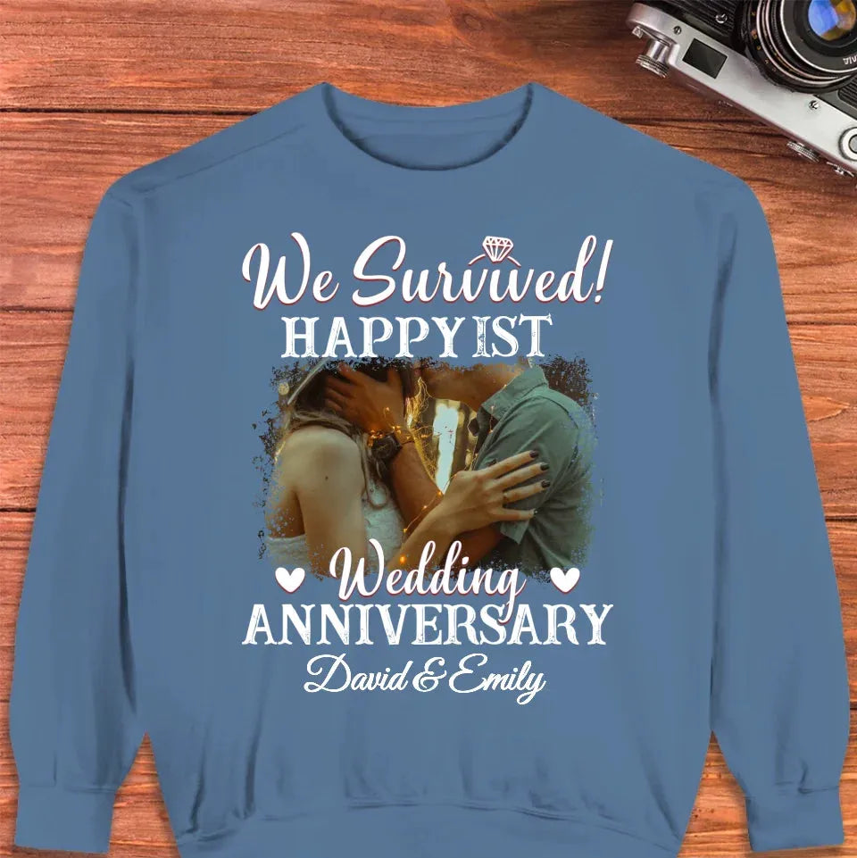 Happy Wedding Anniversary: Forever And Always Yours  - Personalized Gifts For Couples - Unisex Sweater