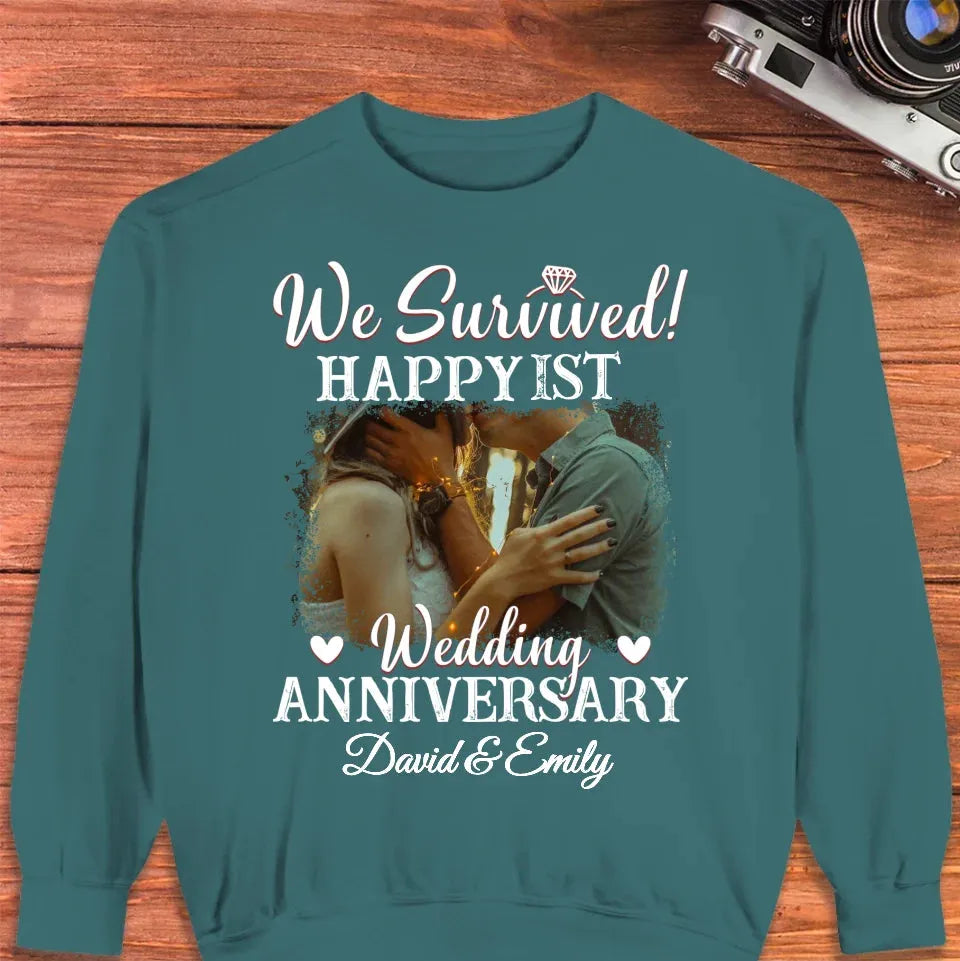 Happy Wedding Anniversary: Forever And Always Yours  - Personalized Gifts For Couples - Unisex Sweater