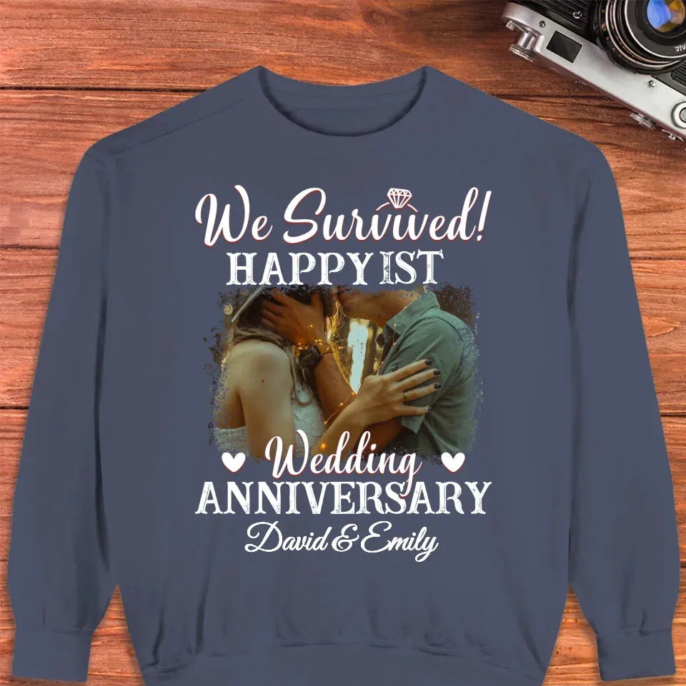 Happy Wedding Anniversary: Forever And Always Yours  - Personalized Gifts For Couples - Unisex Sweater