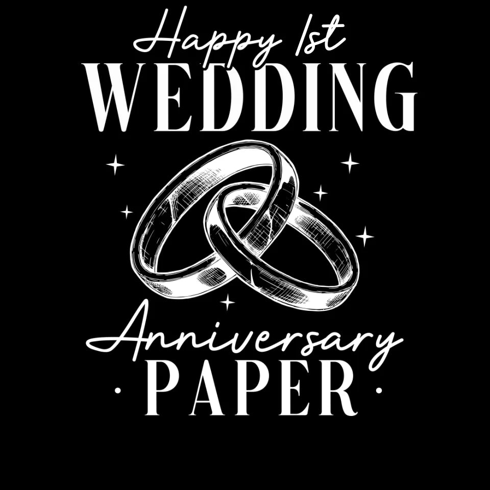 Happy Wedding Anniversary Paper - Personalized Gifts For Couples - Unisex T-Shirt