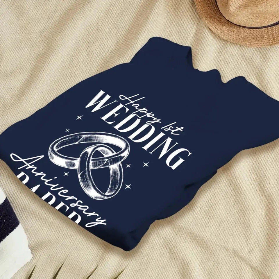 Happy Wedding Anniversary Paper - Personalized Gifts For Couples - Unisex Sweater