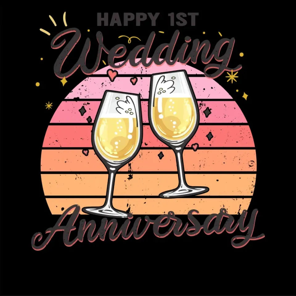 Cheer Happy Wedding Anniversary - Personalized Gifts For Couples - Unisex Sweater