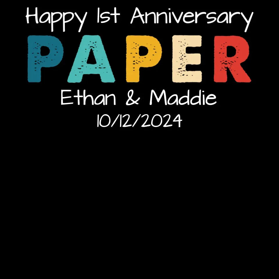 Happy Anniversary Paper: Our Special Story - Personalized Gifts For Couples - Unisex Sweater