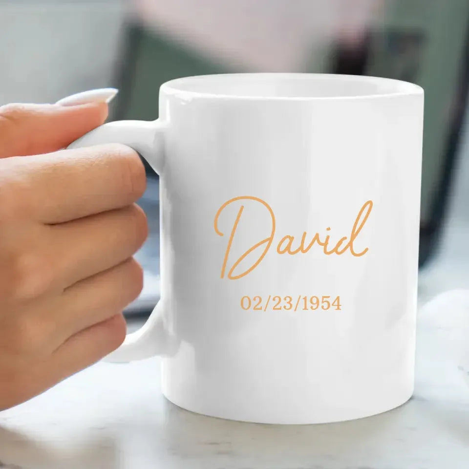 Celebrating My Father's Birthday With Endless Love - Personalized Gifts For Dad - Mug