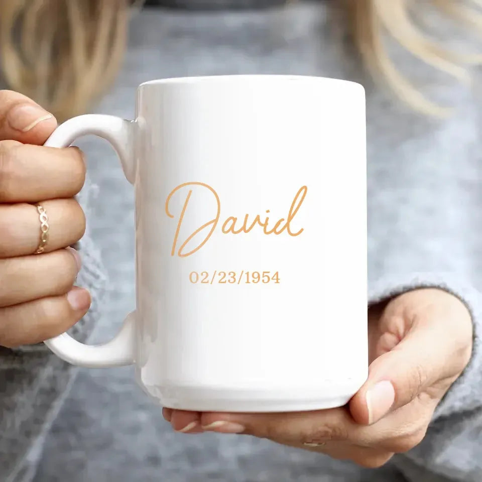 Celebrating My Father's Birthday With Endless Love - Personalized Gifts For Dad - Mug