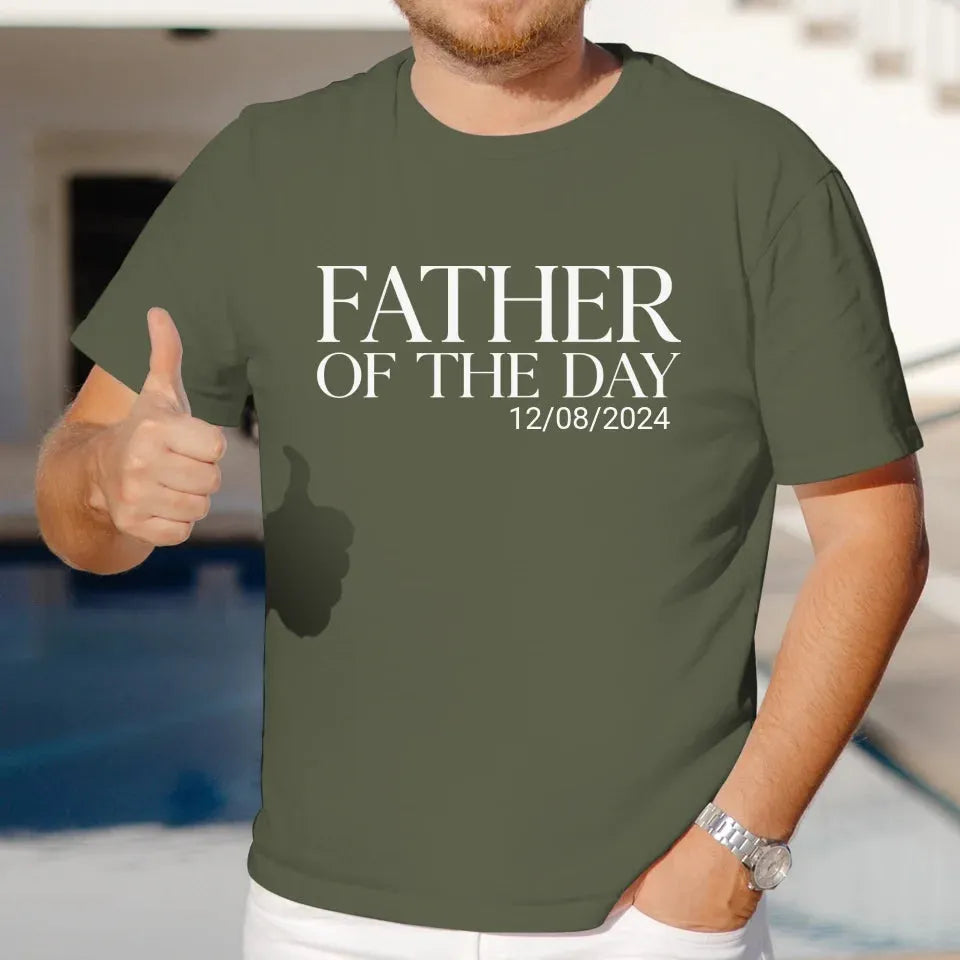 Father Of The Day - Personalized Gifts For Dad - T-Shirt