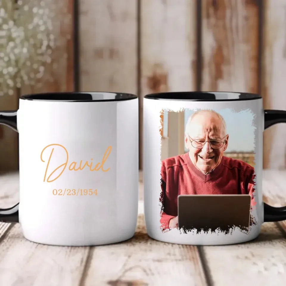 Celebrating My Father's Birthday With Endless Love - Personalized Gifts For Dad - Mug