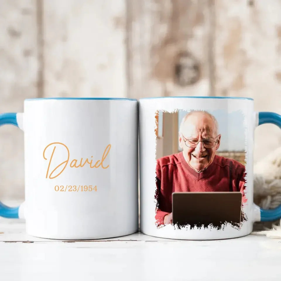 Celebrating My Father's Birthday With Endless Love - Personalized Gifts For Dad - Mug