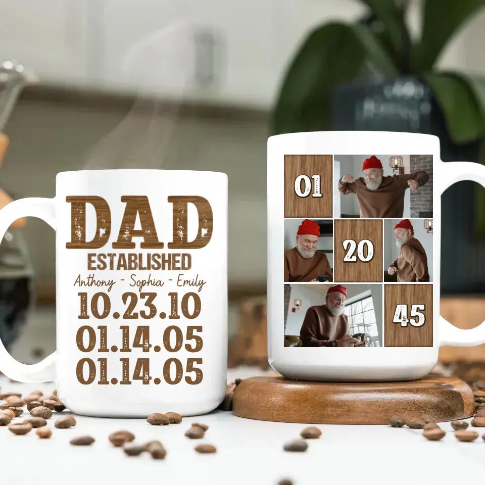 Dad Established: A Legacy Of Love And Strength - Personalized Gifts For Dad - Mug