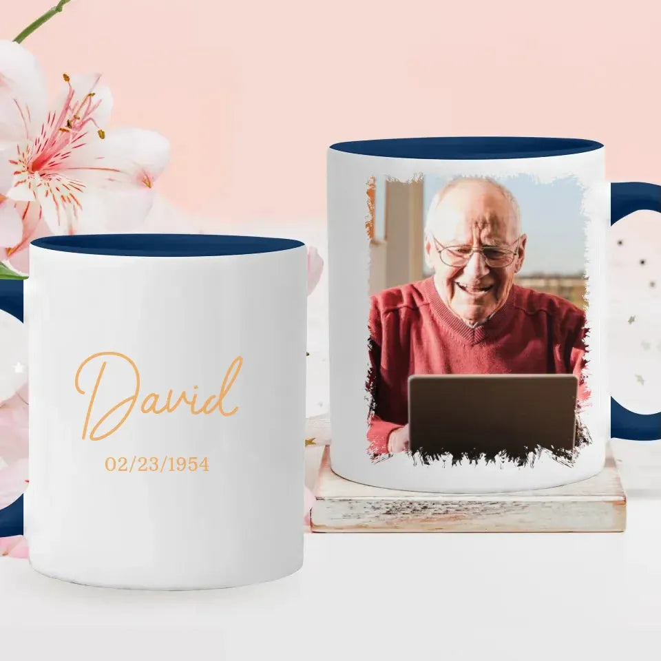 Celebrating My Father's Birthday With Endless Love - Personalized Gifts For Dad - Mug